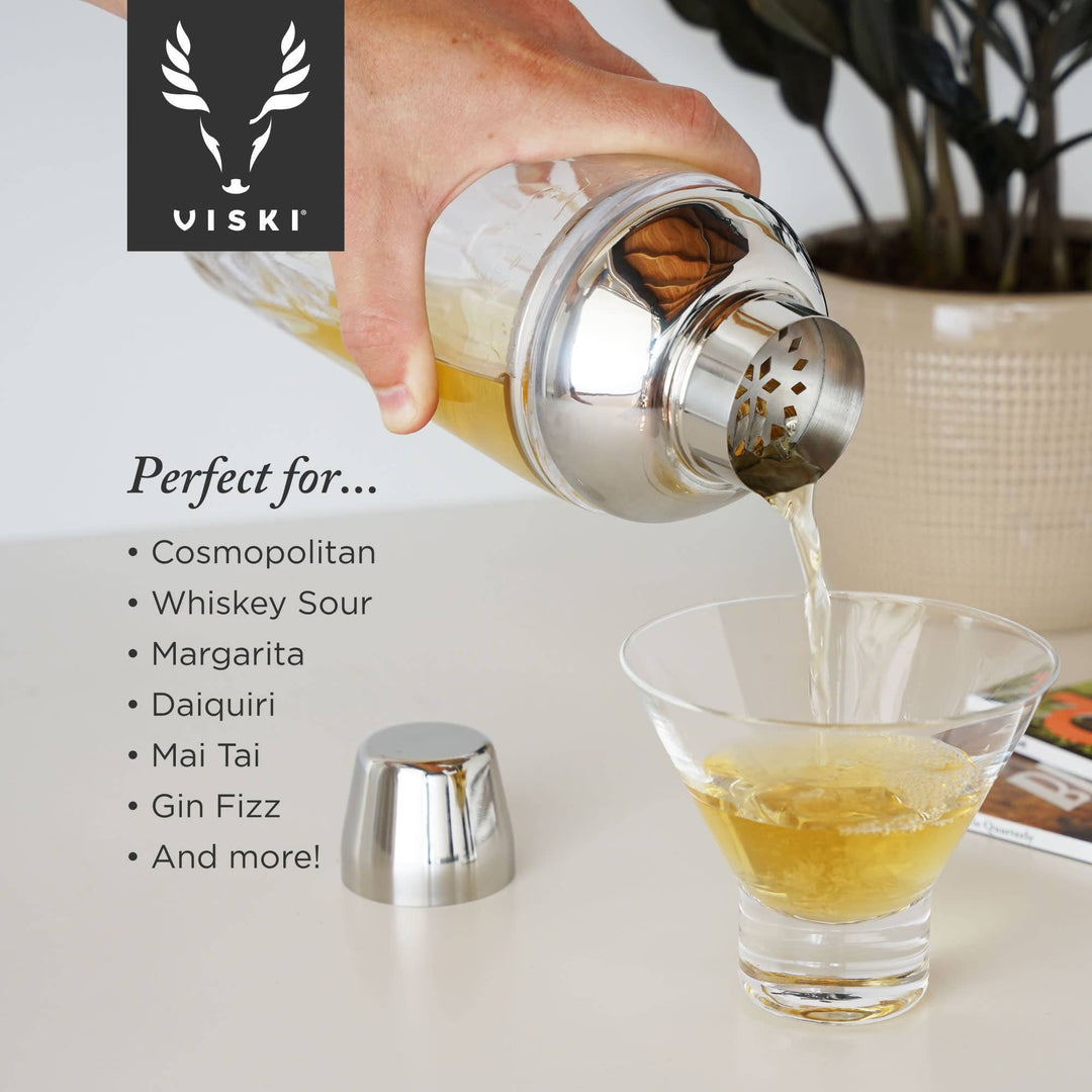 Admiral™ Crystal Cocktail Shaker with Builtin Strainer