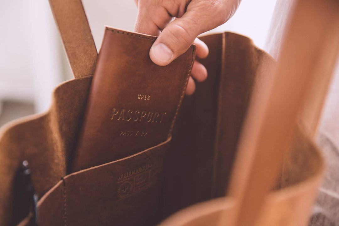Full-Grain Leather Large Tote Bag | Chocolate