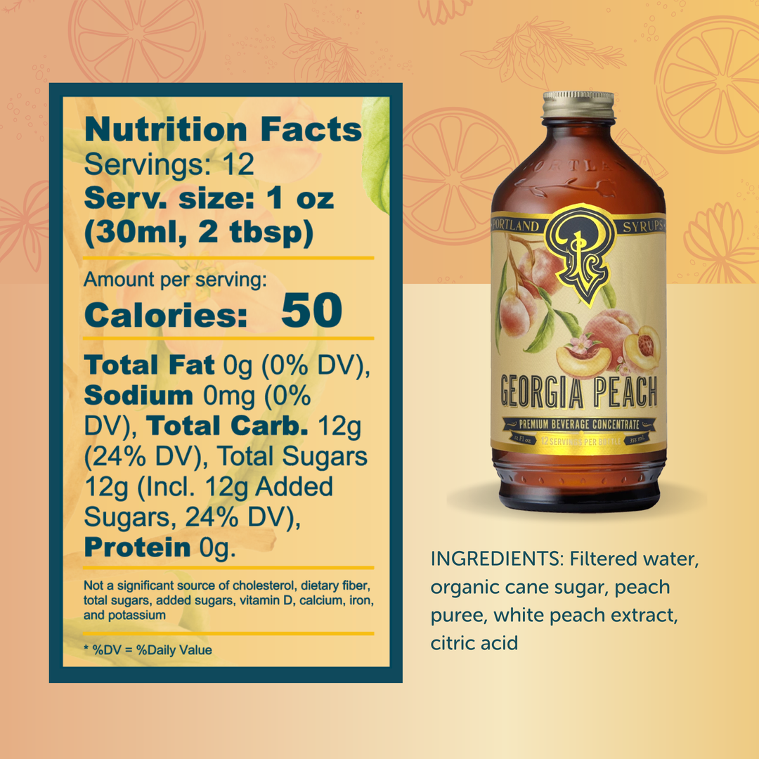 Georgia Peach Syrup 12oz