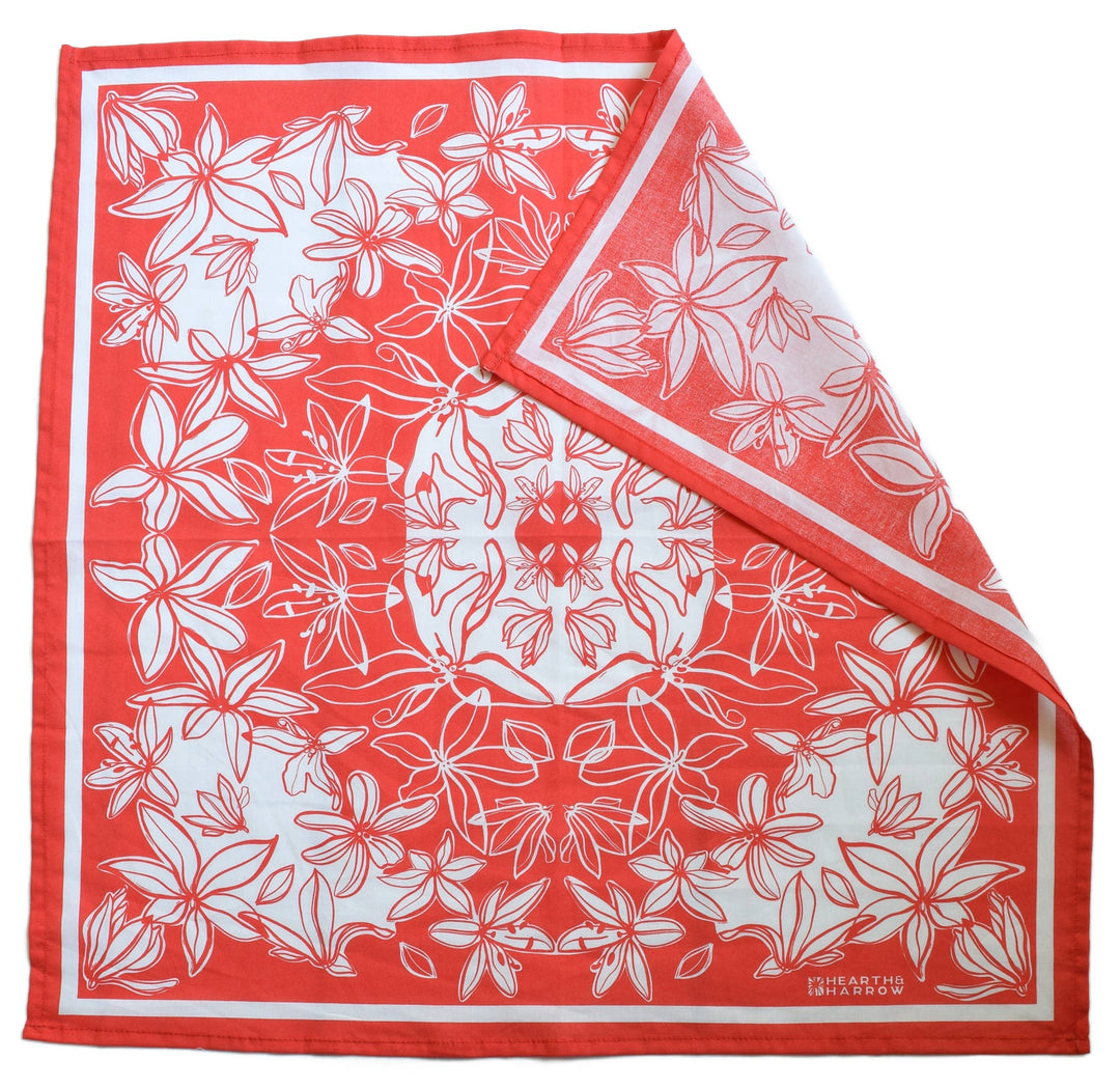 Flower Bloom Bandana | Red