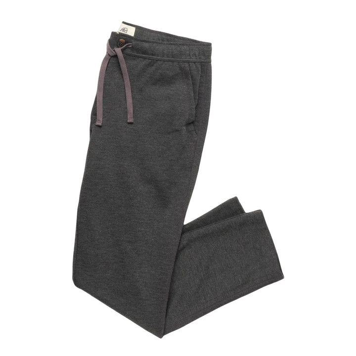 Damian Twill Straight Leg Fleece Pant | Charcoal Heather