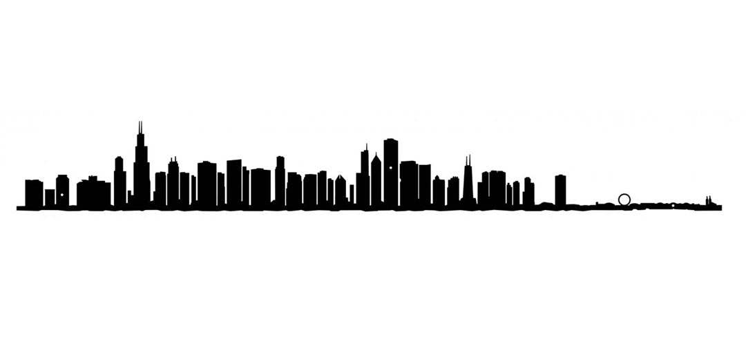 The Line - 19.5" City Skyline Silhouette