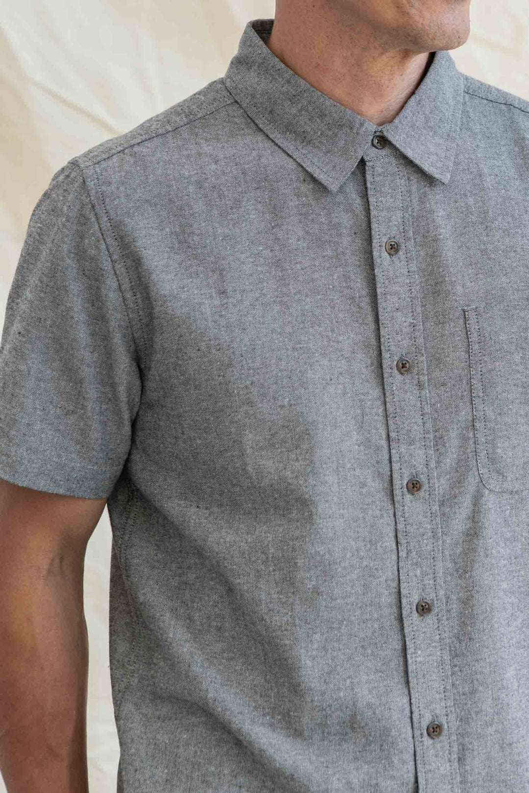 Malcolm Shirt | Iron Chambray