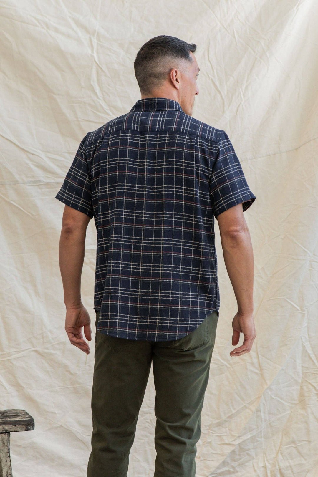 Jordan Slim Shirt | Dusk Herringbone Plaid