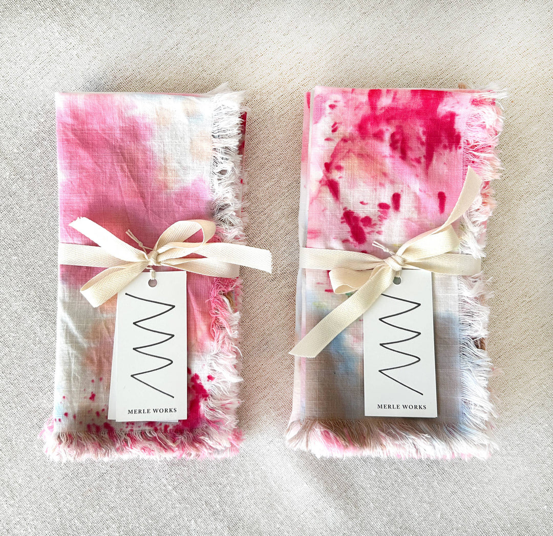 Cherry Blossoms Hand-dyed Napkins