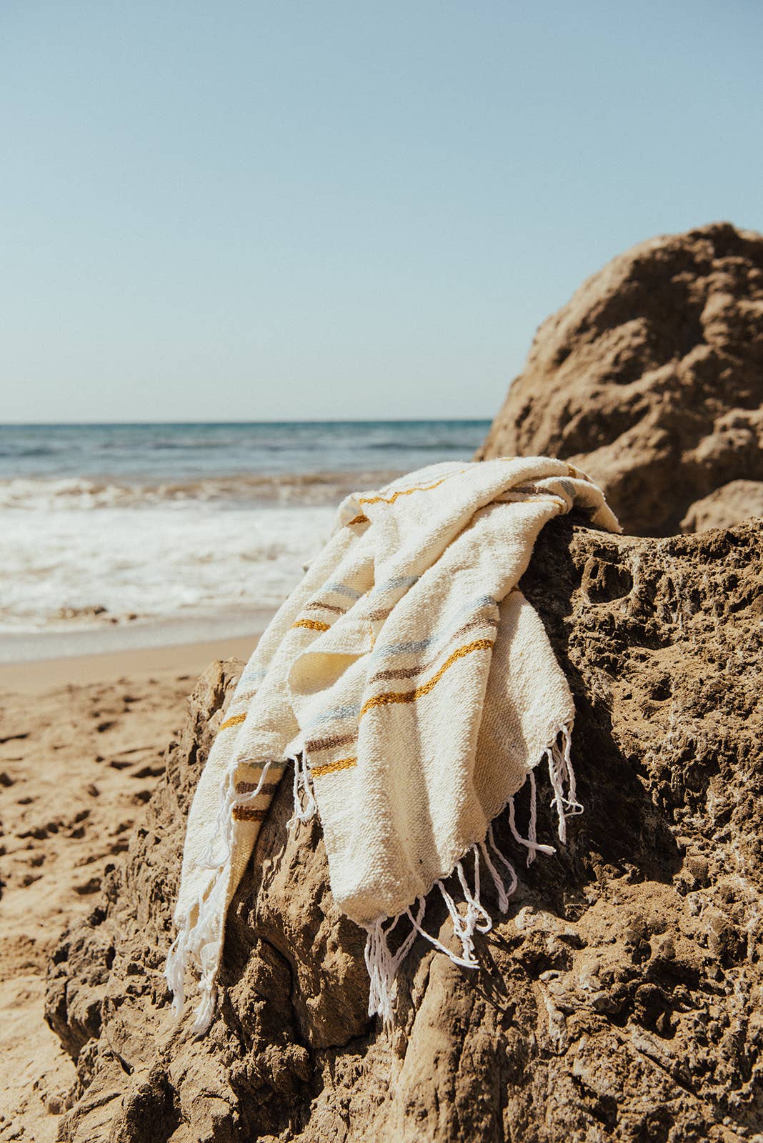 Sunday - RECYCLED THROW BLANKET - Summer Beach Throw