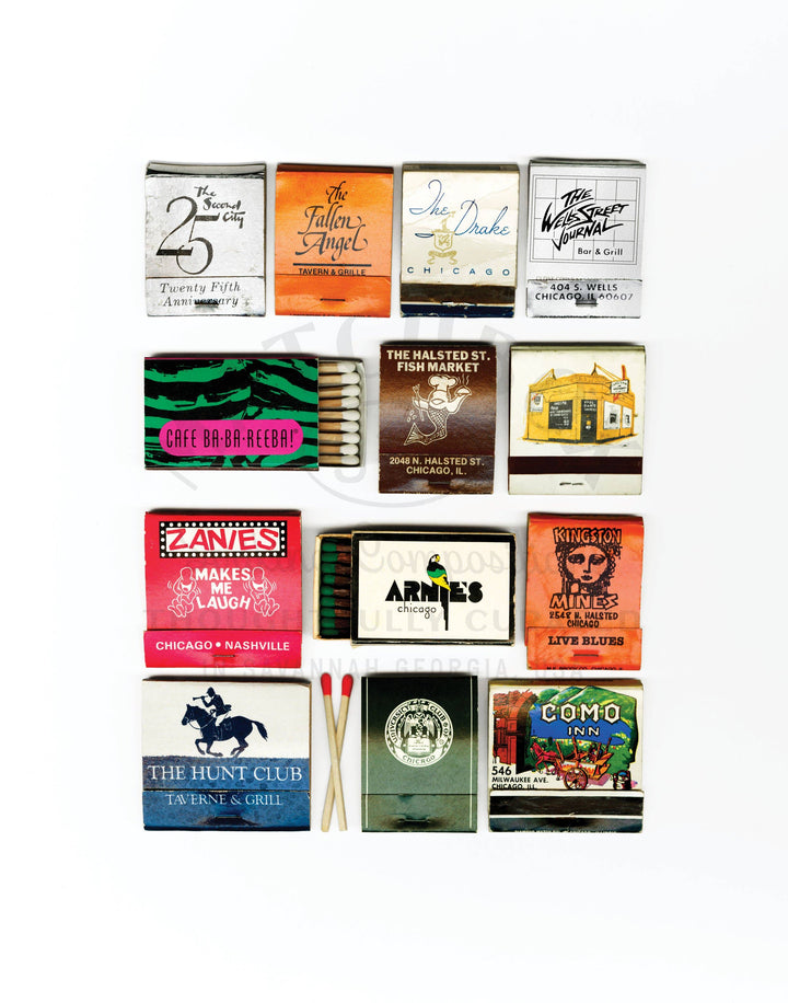 Chicago II Vintage Matchbook Collage