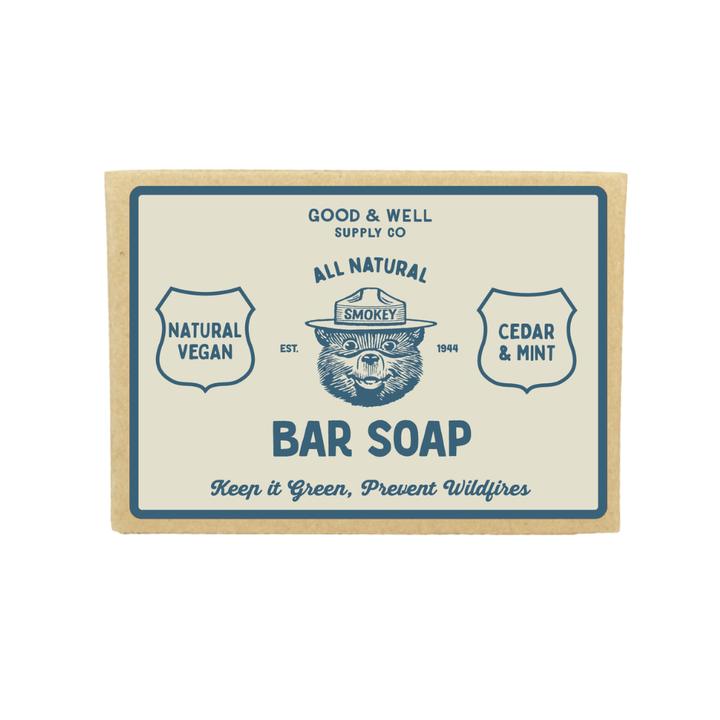 Smokey Bear Bar Soap - Cedar & Mint