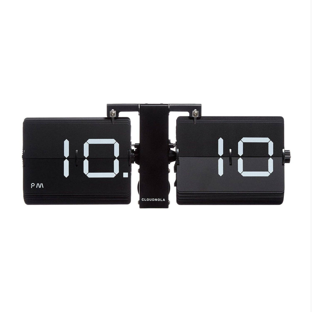 Flipping Out 2.0 Clock | Black
