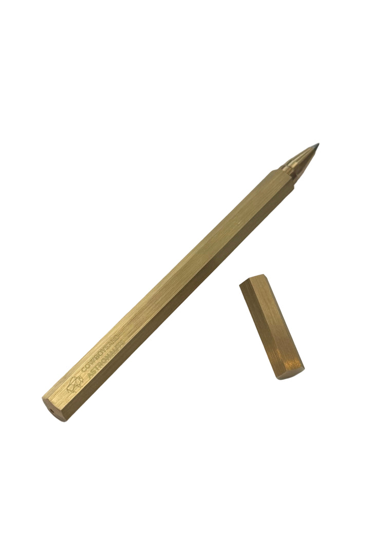 C&A Brass Logo Ink Pen
