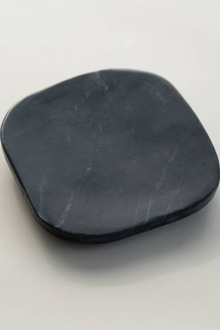 Black Marble Free Form Plate, Small