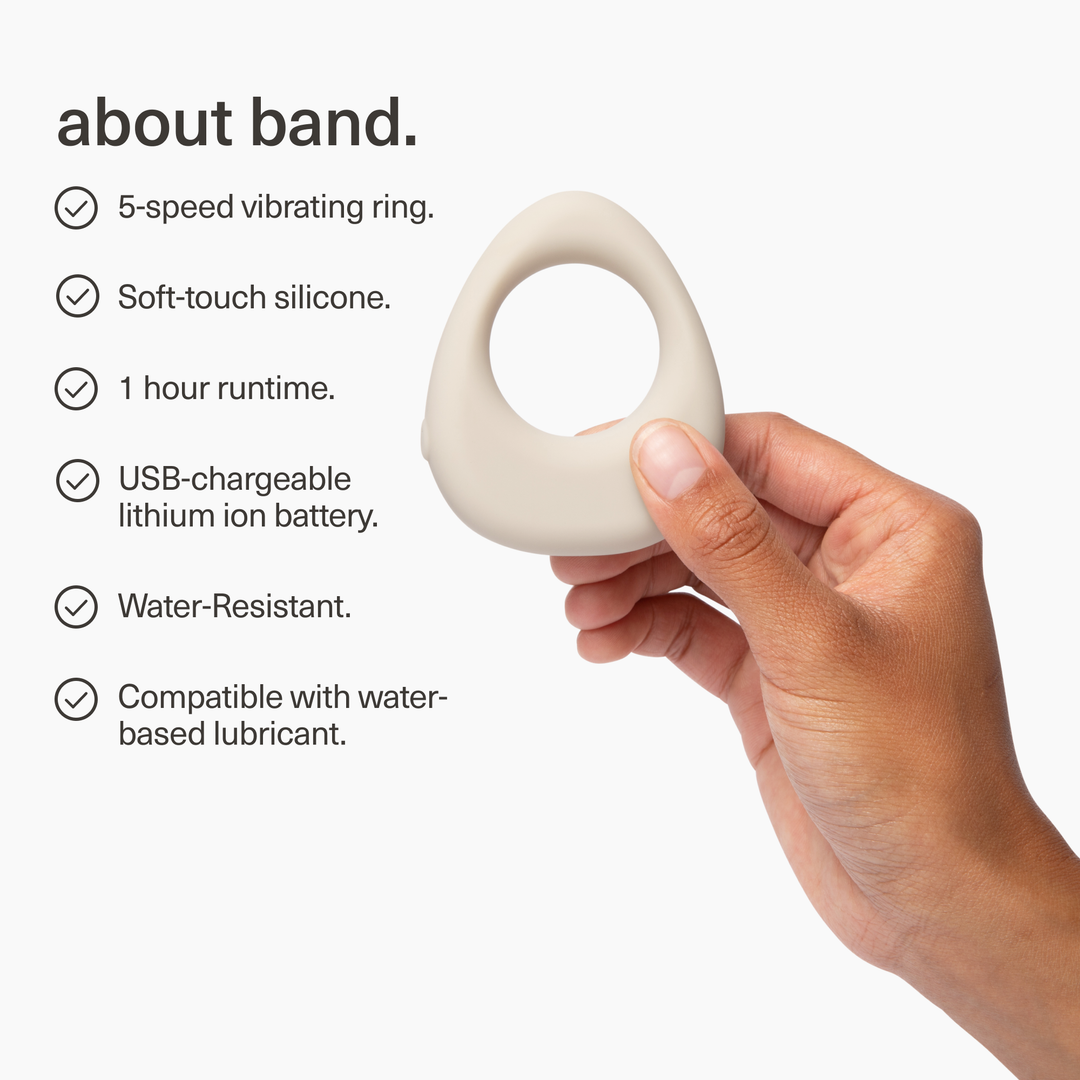 Band Vibrating Ring | Gray