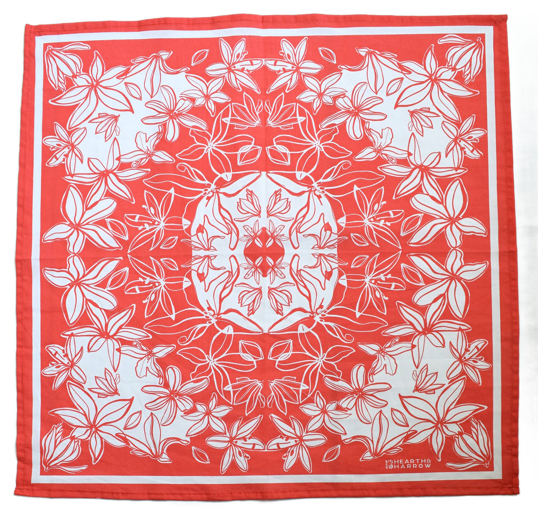 Flower Bloom Bandana | Red