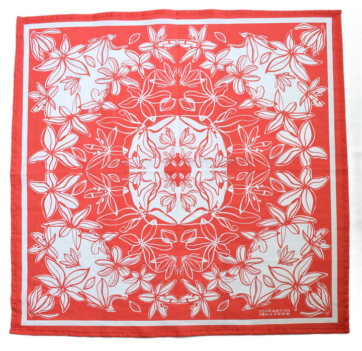 Flower Bloom Bandana | Red