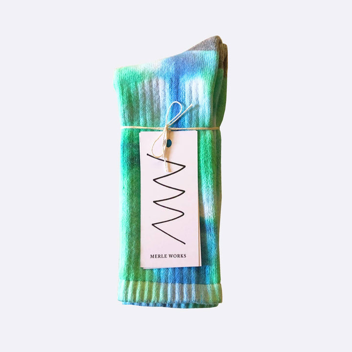 Earth ZigZag Tie-Dye XL Socks