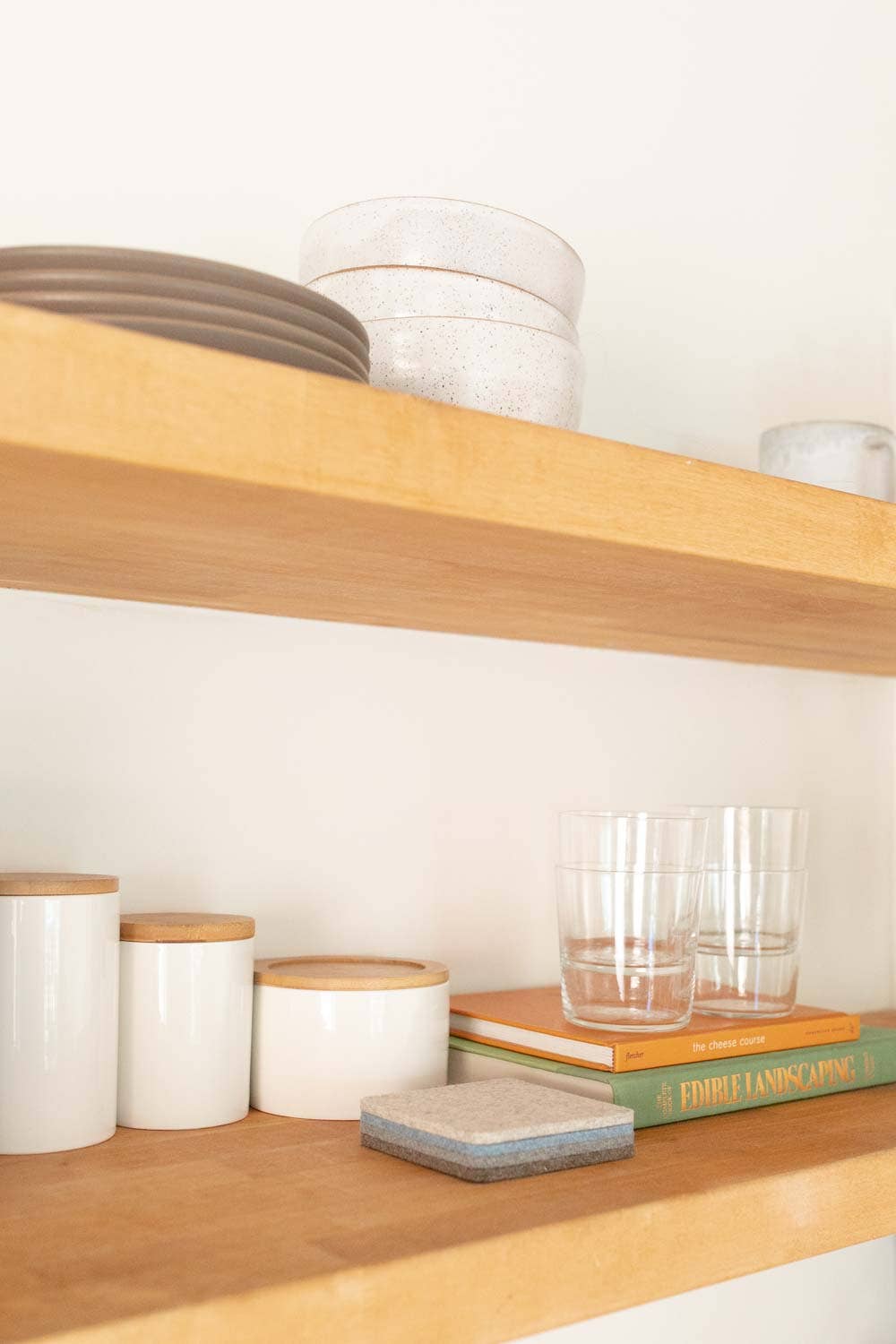 Merino Wool Felt Square Coasters | Cobblestone