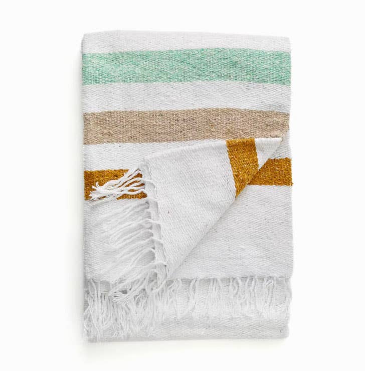 Sol - RECYCLED THROW BLANKET - Summer Beach Throw