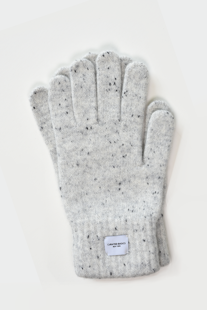 Ribbed Cashmere Wool Knitted Glove