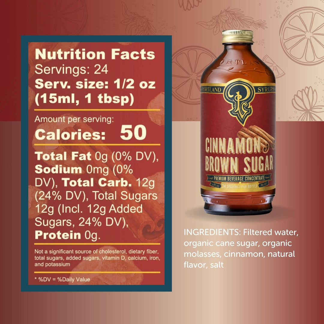 Cinnamon Brown Sugar Syrup 12oz