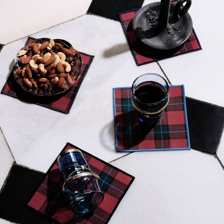 Jubilee Plaid Cocktail Napkins | Set of 4