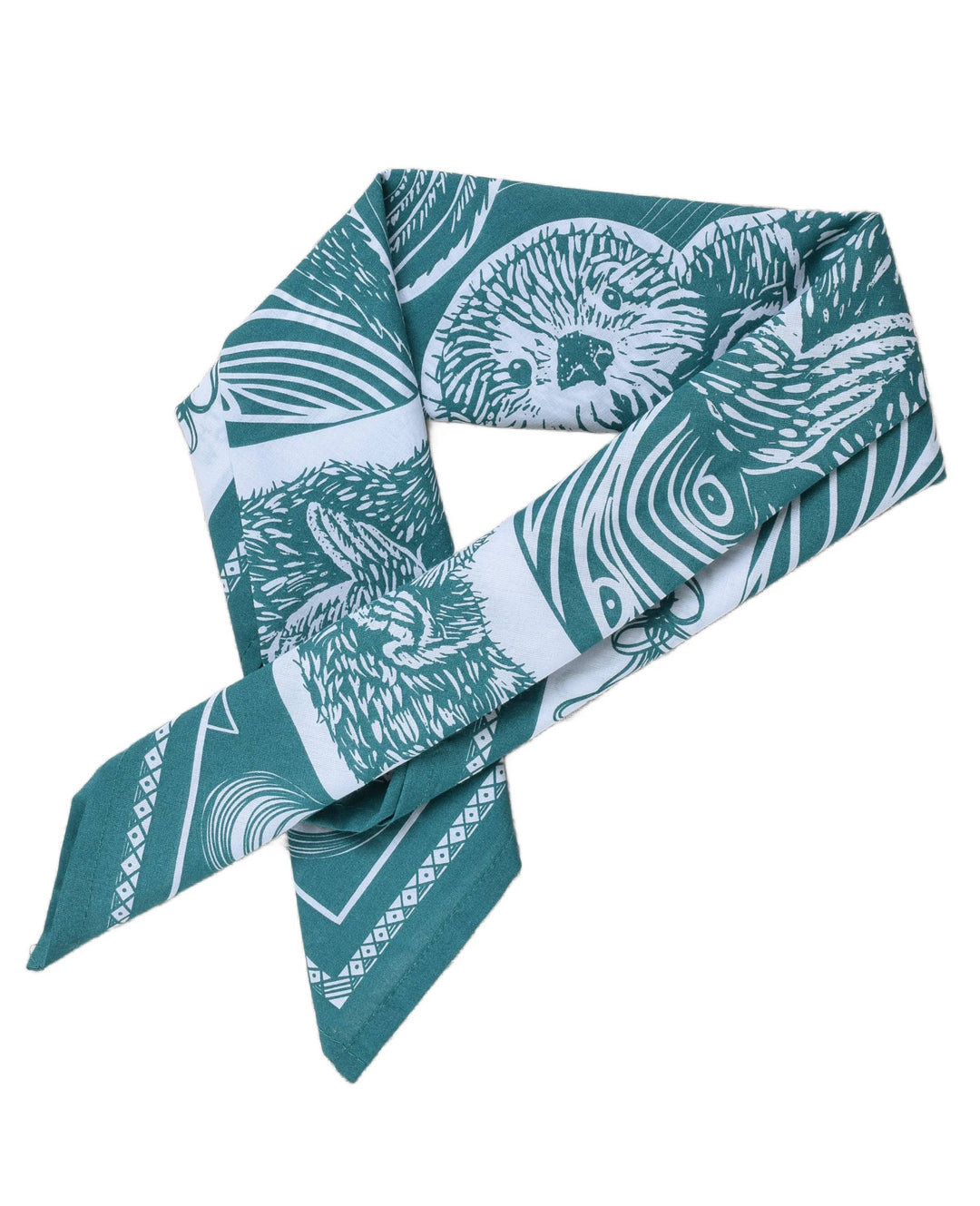 Otter Bandana - 100% Cotton - Nautical Print - Hanky Ascot