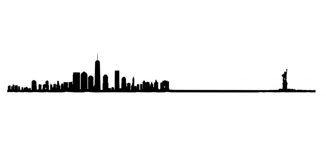 The Line - 19.5" City Skyline Silhouette