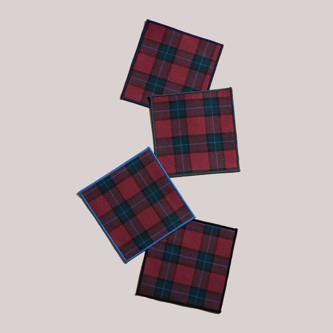 Jubilee Plaid Cocktail Napkins | Set of 4