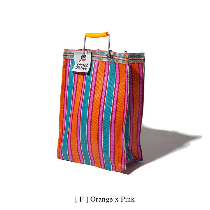 Recycled Plastic Stripe Bag - Rectangle