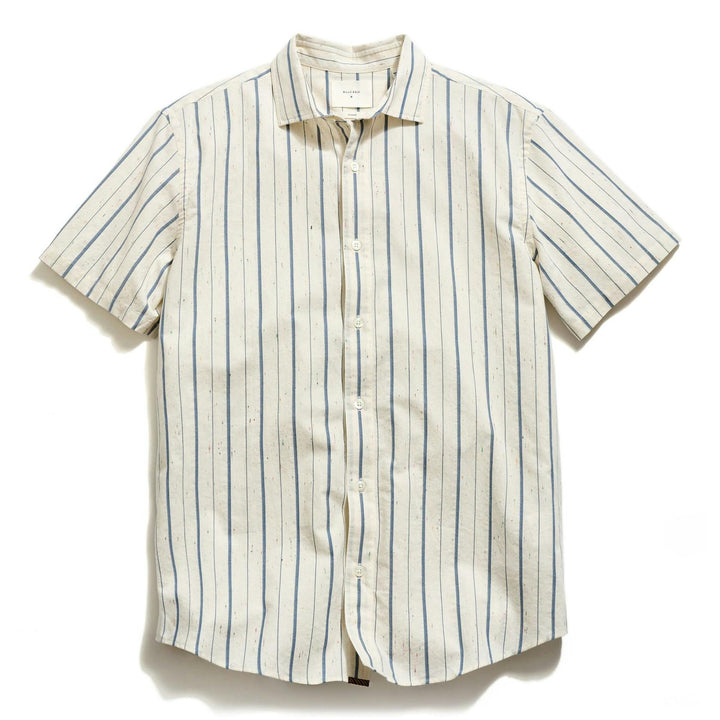 Short Sleeve Speckled Stripe Hutcheson Sport Shirt