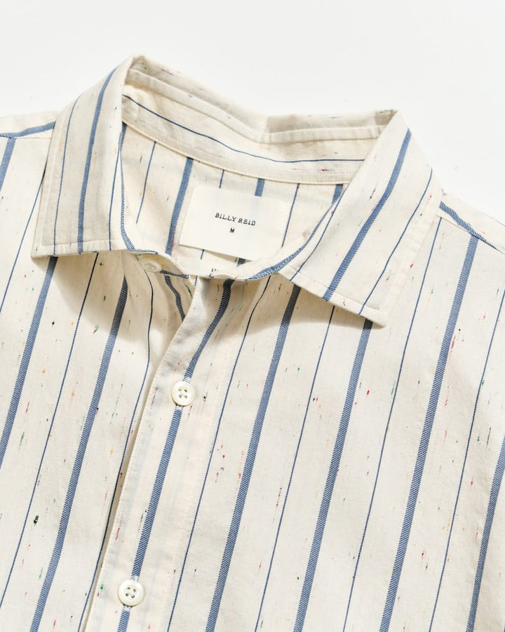 Short Sleeve Speckled Stripe Hutcheson Sport Shirt