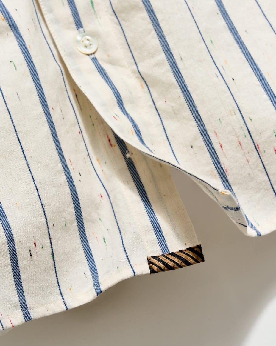 Short Sleeve Speckled Stripe Hutcheson Sport Shirt