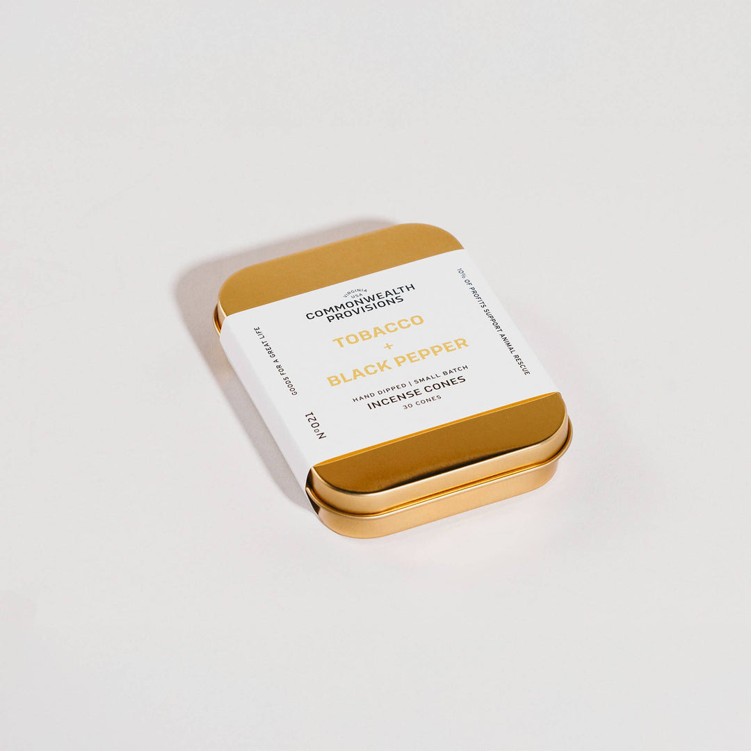 Incense Cones | Tobacco + Black Pepper
