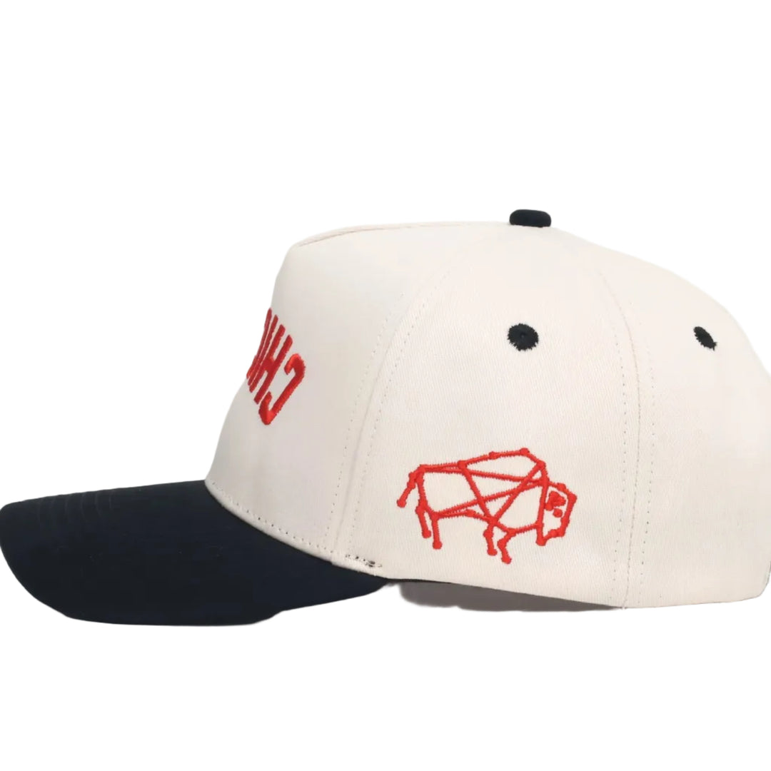Upside Down CHICAGO Hat | Red & Black