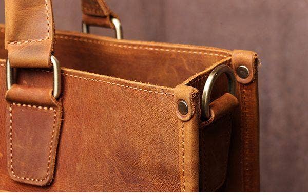 The Dagmar Leather Briefcase | Messenger Bag