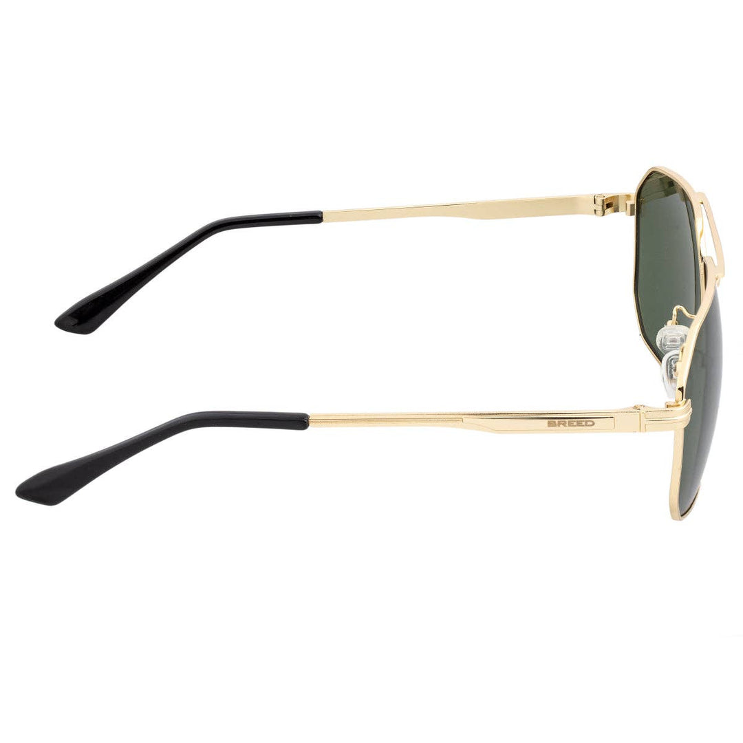 Breed Norma Stainless Steel Polarized Aviator Sunglasses