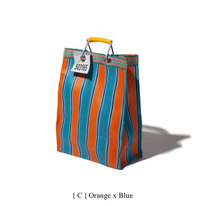 Recycled Plastic Stripe Bag - Rectangle