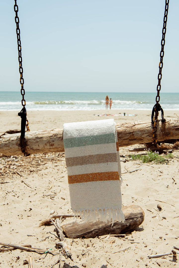 Sol - RECYCLED THROW BLANKET - Summer Beach Throw