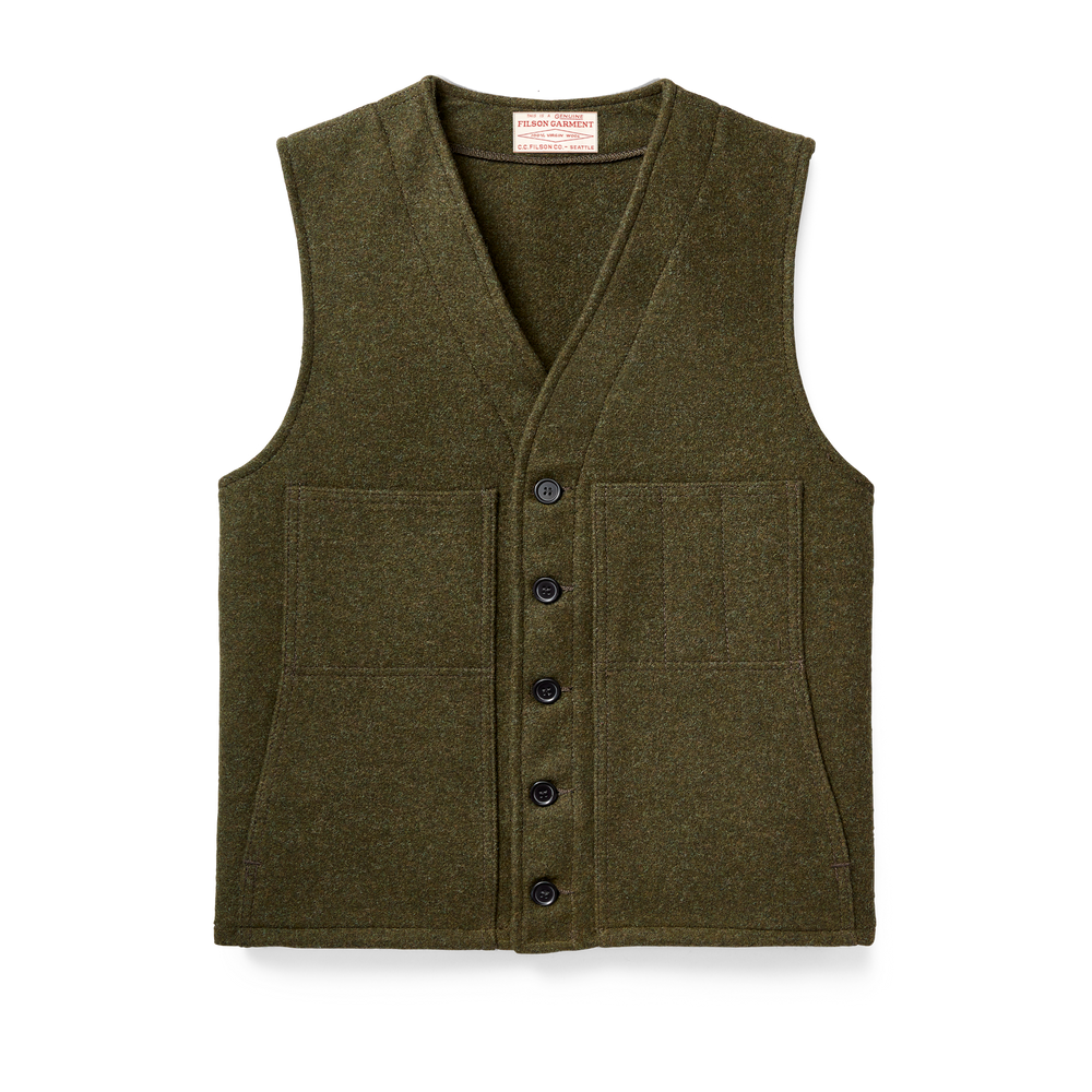 Mackinaw Wool Vest | Forest Green