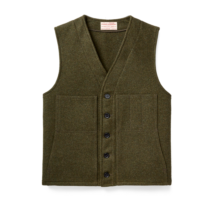 Mackinaw Wool Vest | Forest Green