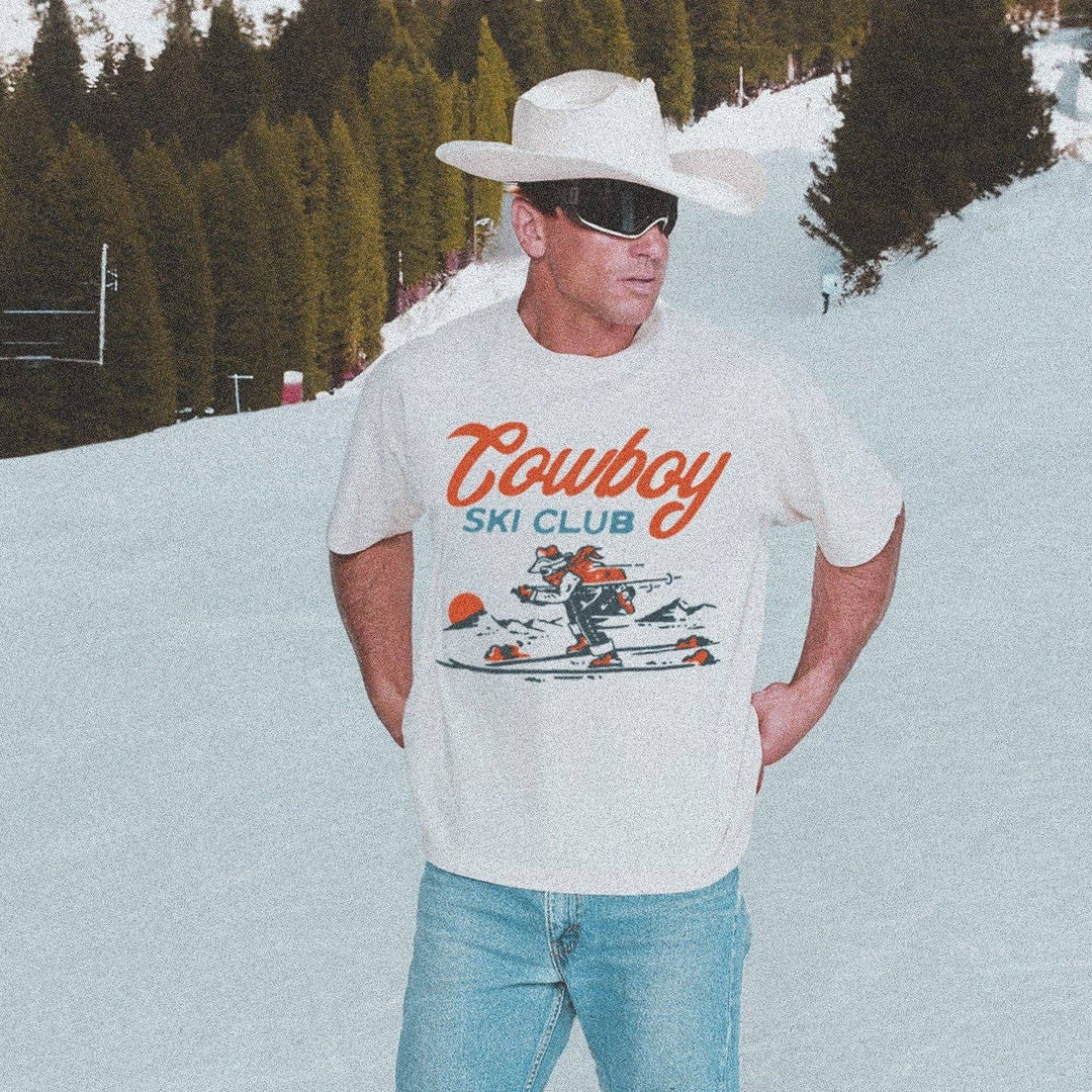 Resort Cowboy Oversized Tee | Powder