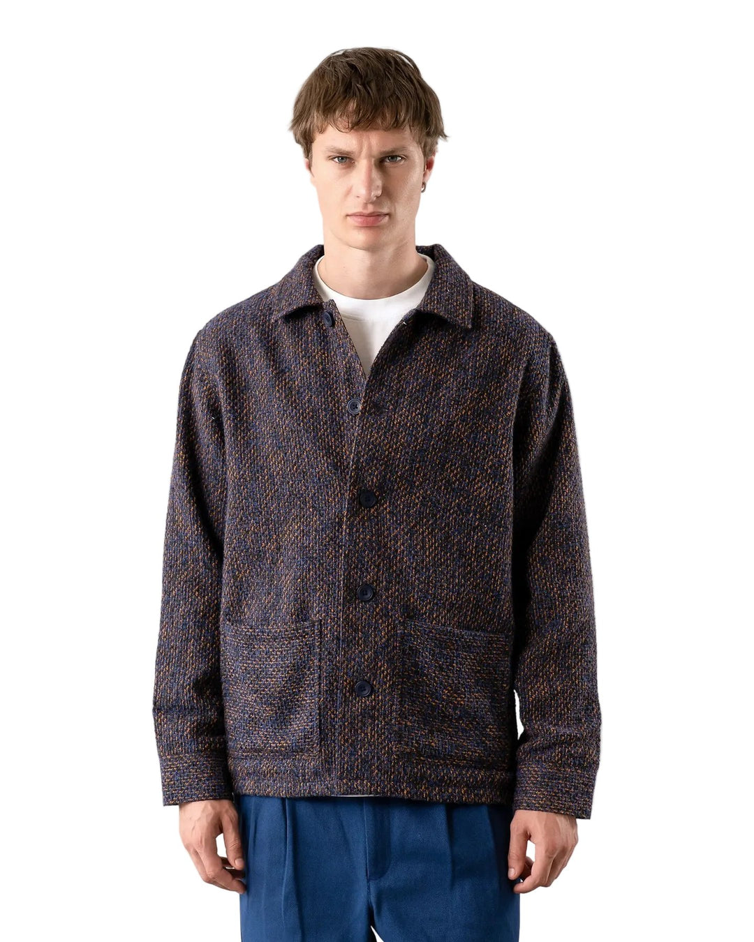 Bisset Jacket | Navy & Burnt Orange
