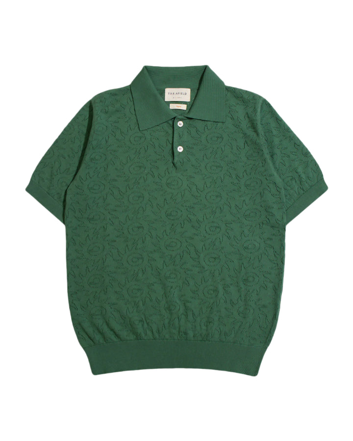 Belser Polo | Sun Swirl Tropical Green