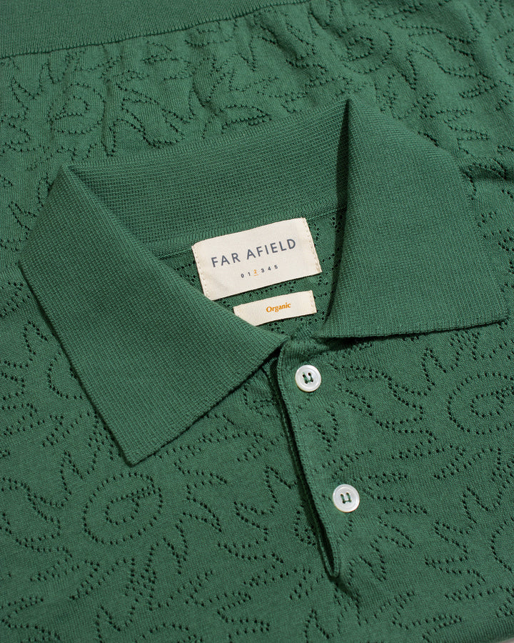 Belser Polo | Sun Swirl Tropical Green
