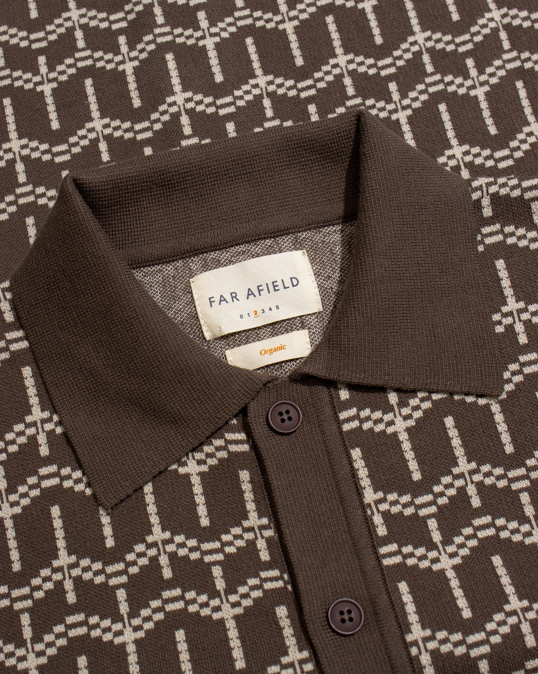Zigger Cardigan | Palm Tree Dark Brown