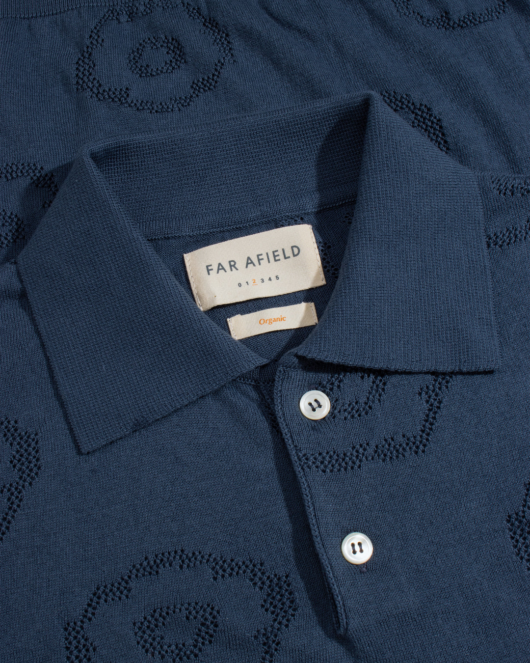 Belser Knitted Polo | Geo Flowers