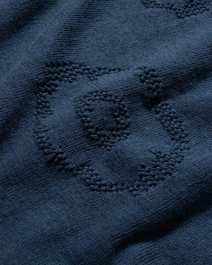Belser Knitted Polo | Geo Flowers