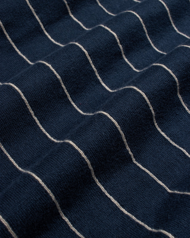 Benny Knitted Polo | Pinstripe