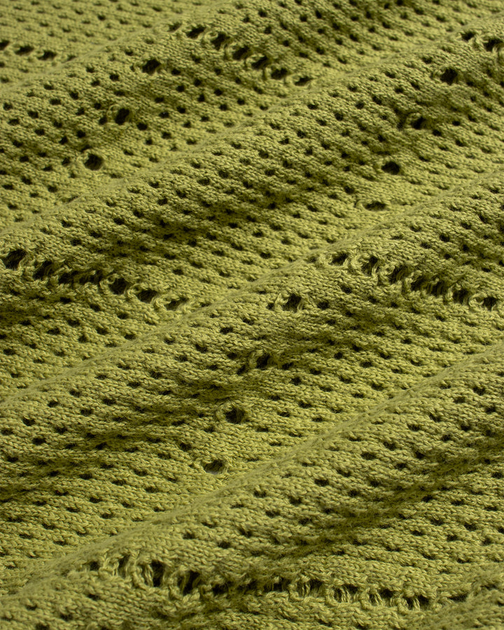 Crochet Crewneck Knit | Green