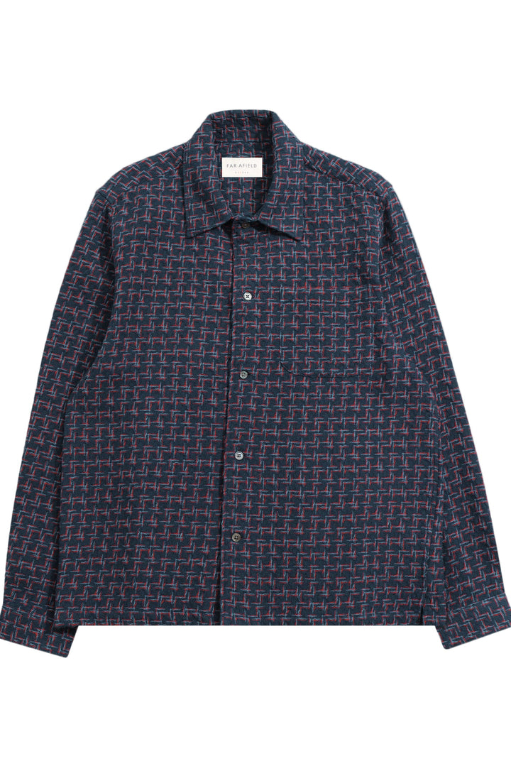 Busey Shirt | Navy Red