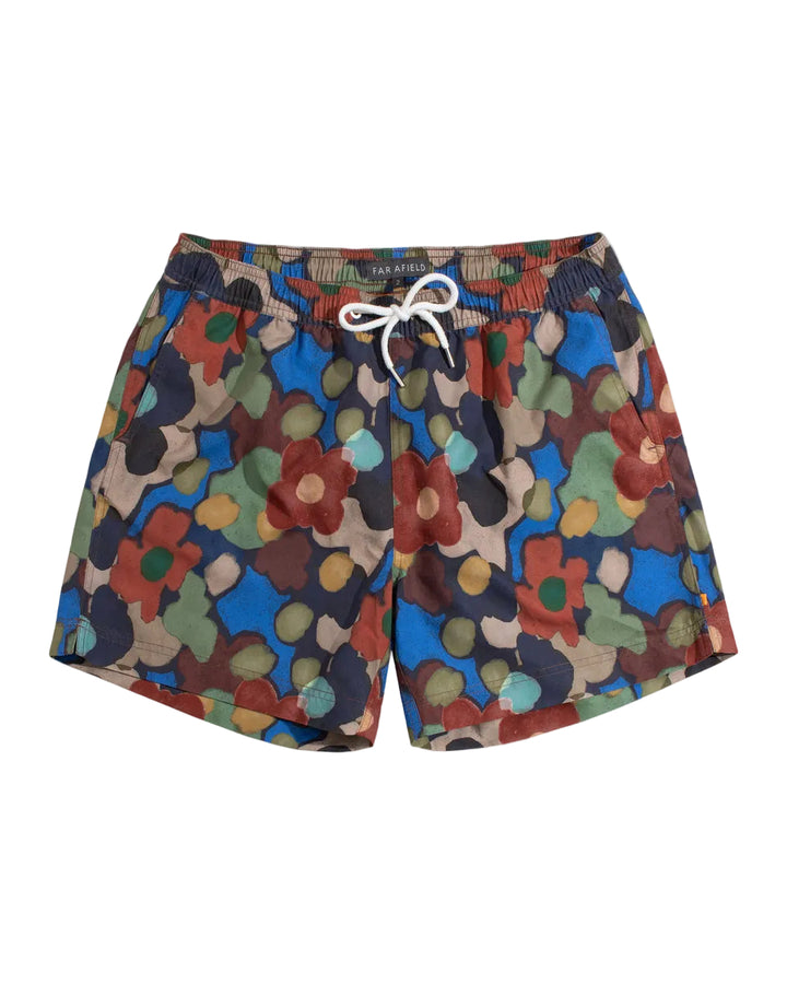 Printed Swimshorts Yami Floral | Red / Multi